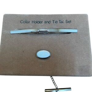 Vintage Swank Collar Holder and Tie Tac Set
